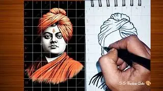 Swami Vivekananda Drawing | Easy Pencil Sketch for Beginners | SS Fusion Arts