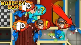 Robbery Bob - Blue Police vs All Police Funny Gameplay Part 24