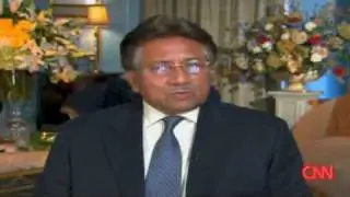 Musharraf responds to CNN about missile strikes in Pakistan Part 2