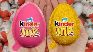 Satisfying Video | Unpacking Yummy Kinder Joy & Kinder Surprise Chocolate Eggs ASMR Candy Opening