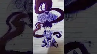 Gon pen sketch #shorts#amimedrawing#hunterxhunter#gon