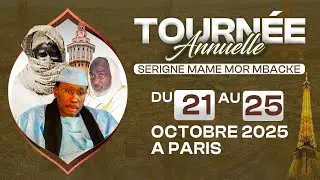 🔴[LIVE france .Journ&eacute;e Cheikh Ahmadou Bamba avec Serigne Mame Mor MBACK&Eacute; Mourtada - Paris 2025