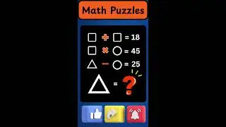 Only 1% Can solve this Math are you one among it.. #mathpuzzle #quiz #iqtest #puzzle