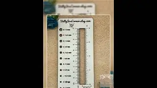 Knitting Ruler with Gauge Swatch Ruler and Needle Sizes - Perfect for Accurate Stitch Counts