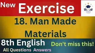 Man Made Materials Exercise | 8th Science | Std 8th Science Chapter 17 Man made Materials| Exercise 