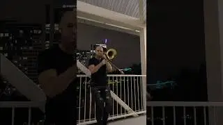 Back & Forth Aaliyah High Notes On Trombone R&B Cover Song Instrumental Convention Center Late Night