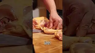 So einfach?! 🍗 H&auml;hnchen zerlegen #H&auml;hnchen #Zerlegen