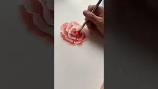 Creative peony painting #shorts