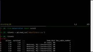 Interactive data scrolling in the terminal with datascroller
