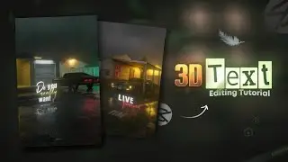 3D text edit tutorial in Capcut | Instagram trending reels edit | @Edit_with_Avanish 