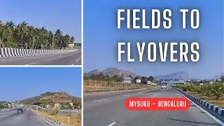 Mysore to Bangalore Drive | Countryside Roads to City Expressway | Relaxing Dashcam with Music