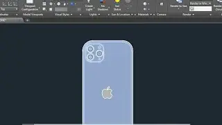 HOW TO DESIGN A 3D IPHONE IN AUTOCAD | AUTOCAD 3D