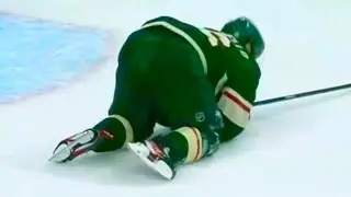 Mats Zuccarello Injury Leaves Game After Blocking Shot Minnesota Wild Montreal Canadiens Highlights