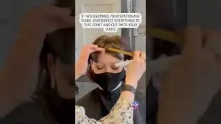 Mastering the mini fringe #haircut #haircuttingstyle