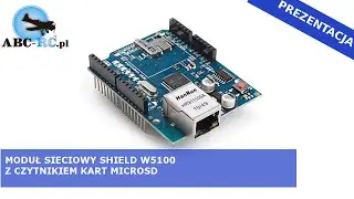 Moduł sieciowy shield W5100 z czytnikiem kart microSD - UNO, MEGA- ABC-RC.PL