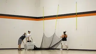Phantom Indoor Batting Cage Setup - You'll be hitting in under 5 minutes!