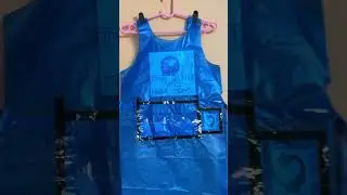 #plasticreuse #plastic #wastematerialcraft #apron