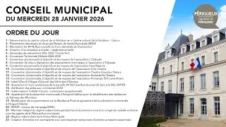 Conseil municipal du 28 janvier 2026