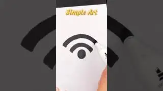 como desenhar wi-fi ❤️&hearts;️💙 #shorts #draw #drawing #paint #artchallenge #art