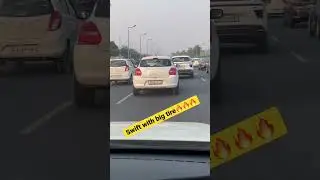 Swift with big tire #cars #traffic #gurugram #swiftmodified #swift #mahindra #suv  #hatchback