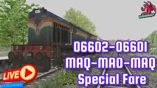🔴MSTS/OPEN | RAILS 06601 MADGAO - MANGLURU SPECIAL EXP | KONKAN IR | P- 4