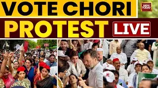 Opposition Protest LIVE: INDIA Bloc Protests Against EC | Rahul vs ECI Over &lsquo;Vote Chori&rsquo;