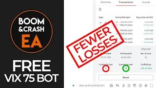 FREE (VIX 75) VOLATILITIES TRADING ROBOT / EA | SYNTHETIC ROBOT | DERIV | (fran&ccedil;ais + espa&ntilde;ol)