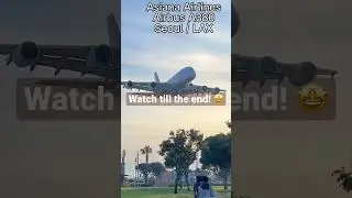Asiana A380 Landing Low And Loud! 😱 #shorts #aviation #pilot #butter #landing
