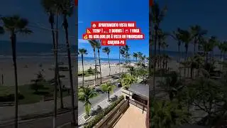 Apartamento Vista para o mar &agrave; Venda com 112m&sup2; no Cai&ccedil;ara Praia Grande, SP, frente &aacute; praia!