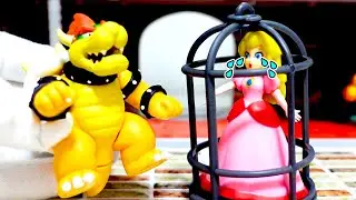 😱牢屋につかまったピーチ姫 マリオもルイージもクッパの鎖につかまる【アナケナ＆ママケナ】Super Mario