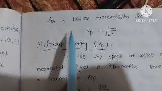 Secondary constants of transmission lines in telugu || microwave communication 