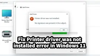 Как исправить ошибку &laquo;Драйвер принтера не установлен&raquo; в Windows 11