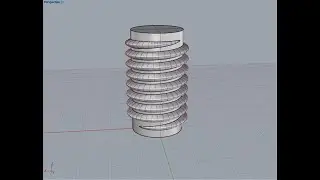 [Rhino 라이노 중급 강좌] 스무스하게 없어지는 나사선 만들기. 스윕원레일 - 설명편