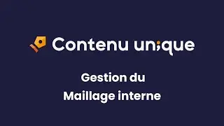 G&eacute;rer le maillage interne de vos pages locales avec Contenu Unique [TUTORIEL]