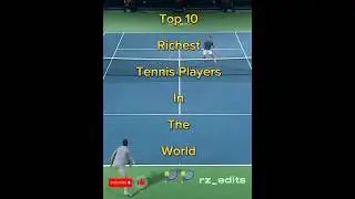 Top 10 Richest Tennis Players In The World 🎾 #top10 #tennis #tennisplayer #trending #viral #shorts