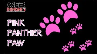 CREATE PINK PANTHER FOOT PRINT ON COREL DRAW BY MFB DESIGNS