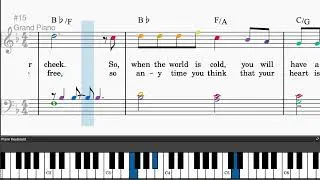 I Want To Write You A Song by One Direction - Easy piano tutorials with sheetmusic