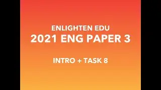 [DSE 2021 English Paper 3 Listening] Intro + Task 8