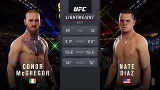 UFC Beta 3 Gameplay l Conor McGregor v Nate Diaz l EA SPORTS