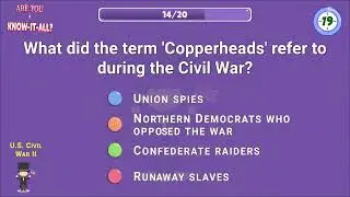 Are You A Know-It-All? &ndash; American Civil War Part 2 | 20 Questions | War Trivia