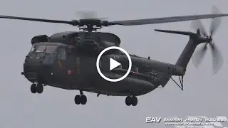 Sikorsky CH-53GS - German Air Force 85+05 - fly by at Memmingen Airport