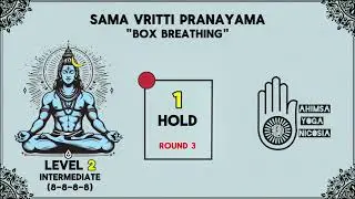 Sama Vritti Pranayama | Level 2 | Intermediate | Box Breathing | Guided Breathing Exercise