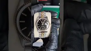 Unboxing a 36mm Rolex Datejust Black Dial Reference No. 16233. Full Review Coming Soon! #shorts