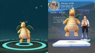 Dragonite Evolution Amazing  - World Strongest Gym Level 10 Full Dragonite  | POK&Eacute;MON GO
