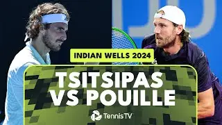 Stefanos Tsitsipas vs Lucas Pouille | Indian Wells 2024 Highlights
