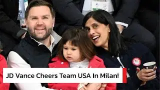 WATCH: JD Vance Watches Team USA as US Leaders Arrive for Winter Olympics in Milan | AD1Z