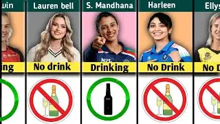 Famous Women Cricketers Who Drink🍷Alcohol Or Not 🚫