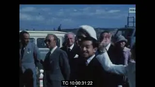 Prince Akihito & Princess Michiko Meet Prince Juan Carlos in Spain | Visit El Escorial | Oct. 1973