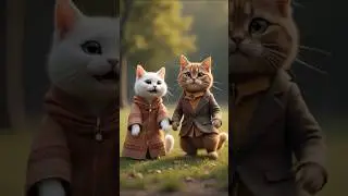 Dapper Cats Dancing 🎩🐾#shorts #viral #kutumakutu #cat #ai #beanai #love #entertainment #dance #reels