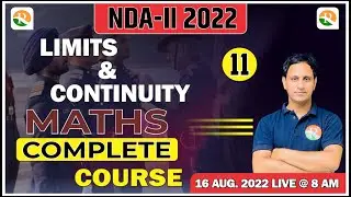 Limits & Continuity one Shot for NDA |NDA Maths Crash Course | NDA Crash Course 2022